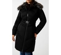 GUESS Alienor Long Belted Jet Black A996 size S | Winter Jackets Outlet | Women | Black S