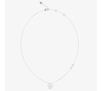 Guess Amore Silver Rhodium 18 Inch Crystal Heart Necklace UBN05056RH