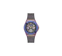Guess Ladies' Watch Asteria GW0620L4 Sparkly Purple Silicone Strap Analog