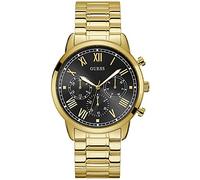 Guess Men Analogue Quartz Watch with Leather Strap GW0098L1