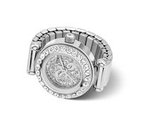 Guess Anna Small Women's Silver-Tone Crystal-Set Watch