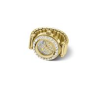 Guess Anna Small Women's Gold-Tone Crystal-Set Watch Ring with Ombré Dial
