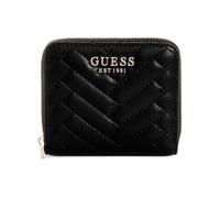 GUESS Anning Small Zip-Around Wallet, Black Floral Print, One Size