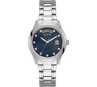 Guess Aura WoMens Silver Watch GW0047L1 Stainless Steel - One Size