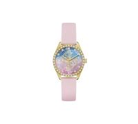 Guess AVA GW1042L2 Women's Watch 34 mm Stainless Steel - Quartz Analogue Watch Silicone Strap Pink Fashion Watch Women's Watch Colourful Dial 5 Bar