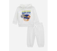 Guess Baby Boys Racing Bear Tracksuit in White - White - 3 - 6 Mths