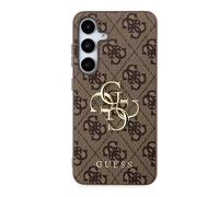 Guess Back Cover for Samsung Galaxy S24+ with 4G Pattern Elegant, Brown