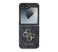 Guess Back Cover for Samsung Galaxy Z Flip 6 with 4G Pattern Elegant, Grey