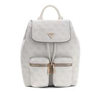 GUESS leisure backpack Manhattan II Flap Backpack Bone Logo creme-white