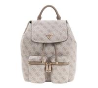 GUESS backpack Manhattan II Flap Backpack Dark Taupe Logo