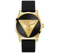 GUESS Watches Gents Badge Mens Analogue Quartz Watch with Silicone Bracelet GW0781G4