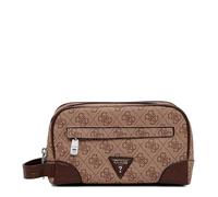 GUESS Toiletry Bag Milano Small Necessaire Beige/Cognac Light Brown