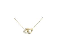 GUESS Beloved 16-18" Heart Links Necklace Yellow Gold gold-coloured
