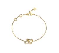 Guess Beloved Women's Heart Link Bracelet with Clear Crystals