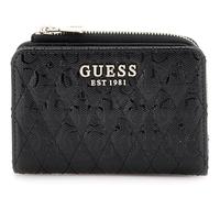 GUESS Betula Logo Zip Around Card Case Black, black