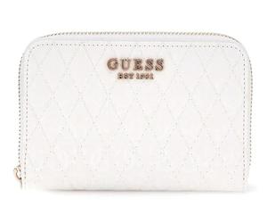 GUESS Betula SLG Medium Zip Around Wallet White, White