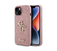 Guess Big 4G Fixed Glitter TPU Case Pink - iPhone 15 Plus & 14 Plus