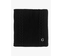 GUESS Black Knitted G Logo Scarf Size: One Size, Colour: Black Fabric