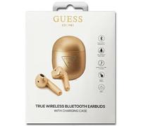 GUESS Bluetooth Headphones GUTWST82TRD TWS + Docking Station Golden Triangle Logo