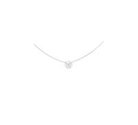 GUESS Borboleta 16-18" Coin Necklace Rhodium silver-coloured