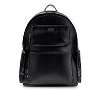 GUESS Boston Backpack - Black, One Size - 26L, 15" Laptop Compatible, 6 Zippered Compartments, Padded Straps, College, Travel