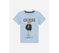 Guess Boys Bear Logo T-Shirt in Blue - Blue - 18 months