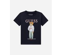 Guess Boys Bear Logo T-Shirt in Navy - Navy - 7 Yrs