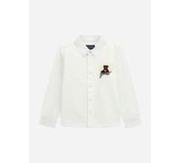 Guess Boys Bear Oxford Shirt in White - White - 2 Yrs