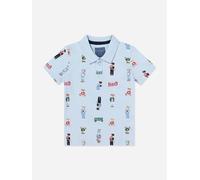 Guess Boys Bear Polo Shirt in Blue - Blue - 6 - 9 Mths