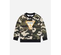 Guess Boys Camouflage Logo Sweatshirt in Green - Green - 16 Yrs