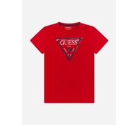 Guess Boys Logo Print T-Shirt in Red - Red - 16 Yrs