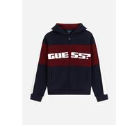 Guess Boys Logo Zip Up Top in Navy - Blue - 12 Yrs