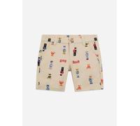Guess Boys Stretch Gabardine Bear Shorts in Beige - Beige - 6 Yrs