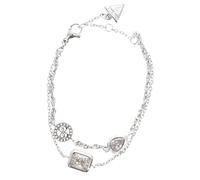 GUESS bracelet 4G Light Charms & 4G Bracelet S Rhodium