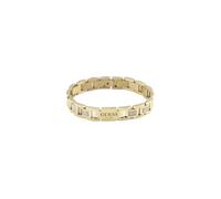 Guess Jewellery Guess Gents Frontier Flat Chain & White CZ Yellow Gold Tone Bracelet