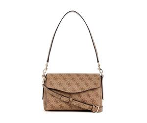 GUESS Brenton Flap Logo Women's Shoulder Bag One Size, brown, One Size