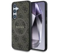 Guess Brown Kunstleder Case For Galaxy S25 Plus With MagSafe Logo