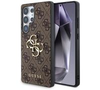 Guess Brown Kunstleder Case For Galaxy S25 Ultra With Gold Logo