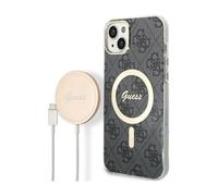 Guess Bundle Pack Case 4G For Magsafe Black Gold - iPhone 14 Plus