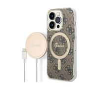 Guess Bundle Pack MagSafe 4G Brown-Gold - iPhone 14 Pro Max