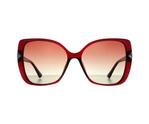 Guess Butterfly Womens Shiny Bordeaux Brown Gradient GU7820 - Red - One Size