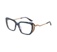 GUESS by Marciano Eyeglasses GM 0398 092 Blue/Havana/Shiny Rose Gold