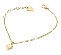 GUESS By Your Side 8mm Heart Charm Bracelet Yellow Gold gold-coloured