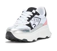 GUESS Women's Calebb3 Sneaker, Silver/Pink Multi 099, 3 UK