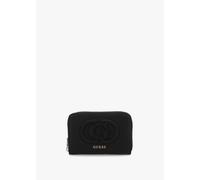 GUESS Calebra Medium Black Zip Around Purse Size: One Size, Colour: Bk