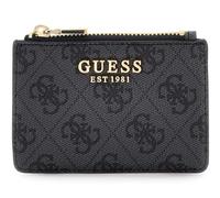 GUESS Card Holder Laurel II SLG Card Case Coal Logo Dark Grey