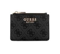 GUESS Card Holder Laurel II SLG Card Case Coal Logo Dark Grey