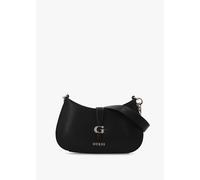 GUESS Carrie Top Zip Black Shoulder Bag Size: One Size, Colour: Bke
