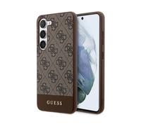 Guess Case 4G Bottom Stripe Metal Logo Collection Brown - Galaxy S24+