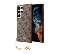 Guess Case 4G Charms Backcover Brown - Galaxy S24 Ultra